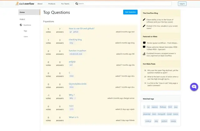 StackOverflow Clone Image